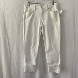 Joe's Jeans White Cuffed Capri Women's 29 NWT